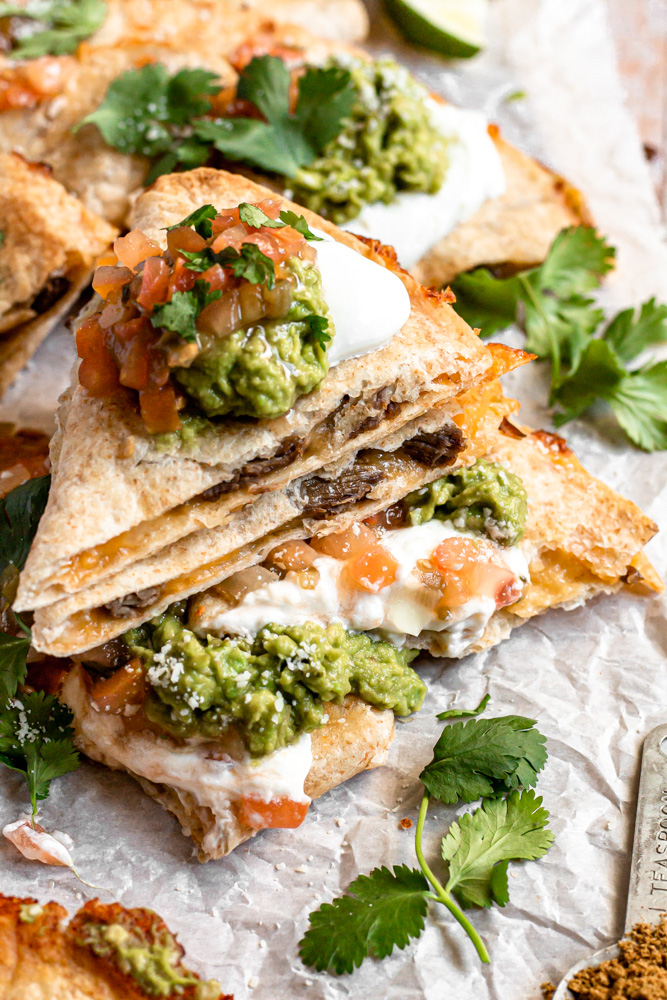 Easy Carne Asada Quesadillas